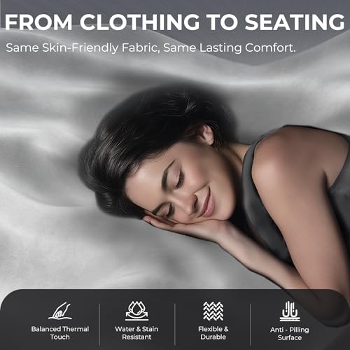 Sedia da gaming, ergonomica, con cuscino lombare massaggiante, poggiatesta regolabile in altezza, cuscino ispessito, poggiapiedi allungabile, braccioli regolabili, velluto in microfibra - Sedia gaming - Immagine 5