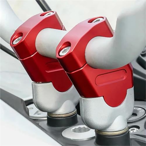 Elevador para BMW G310GS de 22mm en rojo con abrazadera de manillar estable 3