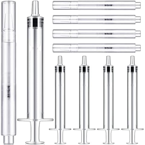 Paint Touch up Pen Empty Oil Pen Transparent Paint Pen Fillable Brush Pen for Touch Up Wall Cabinets Furniture Wood (10 Pieces) Cover