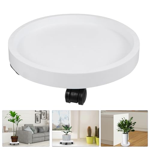 Support de pot de fleurs blanc en PP robuste et facile à nettoyer - 8