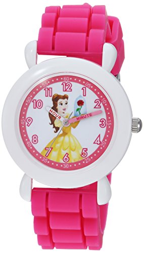Disney The Princess & The Frog Kids' WDS000526 Princess Analog Display Analog Quartz Pink Watch