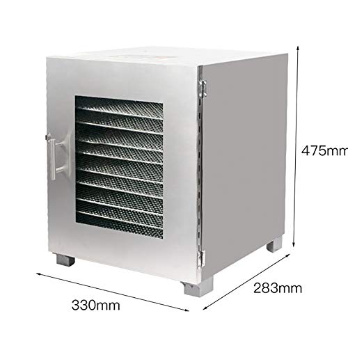 ZYFA Dörrautomat mit Temperaturregler, 35-80℃,aus Edelstahl mit Timer Dörrgerät für Lebensmittel, Obst- Fleisch- Früchte… – Bild 3