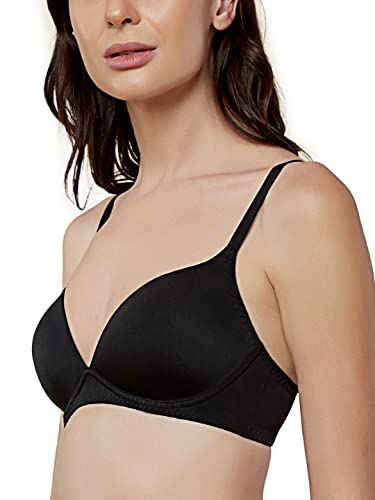 Image of Triumph T-Shirt Bra for Women Padded Non Wired Everyday Bra Invisible Wireless Seamless Lingerie Soft Moulded PU Cup Support Comfortable Smooth Microfiber T-Shirt Bra Pack of 1