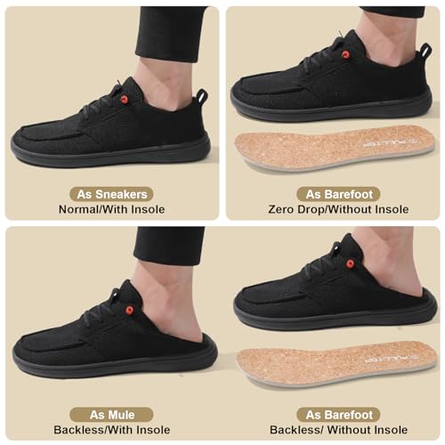 Image of Men's Barefoot Wide Toe Box Shoes - Minimalist Barefoot Shoes with Zero Drop Sole Extra Wide Slip on Walking Shoes for Men