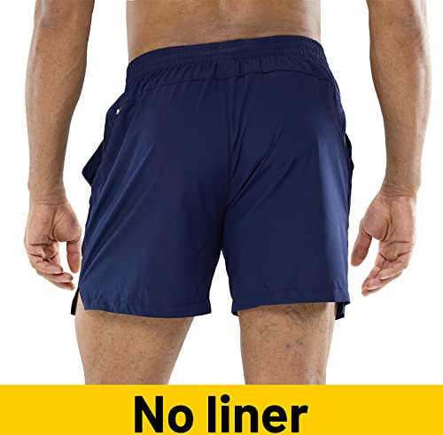 Image of MIER Men's Workout Running Shorts Lightweight Active 5 Inches Shorts with Pockets, Quick Dry, Breathable
