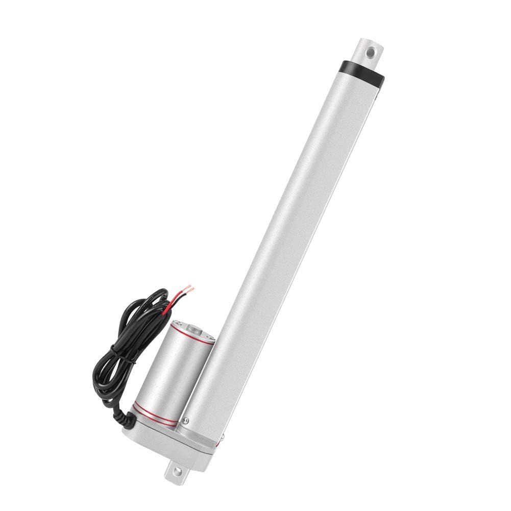 Dpofirs Attuatore Lineare di Movimento DC 24V, Motore Attuatore Elettrico a Linea Retta 200mm Lunghezza Corsa Standard 750N Spinta/Trazione Massima per Divano Elettrico di Sollevamento
