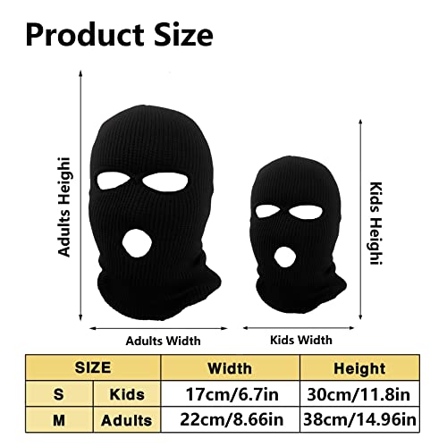 3-Hole Beanie Face Mask Ski-Warm Knit-Men and Women2