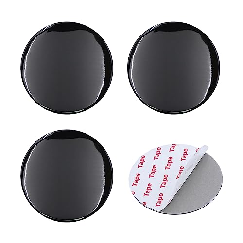 Autocollants jantes voiture 63 mm plats noir brillant contre usure