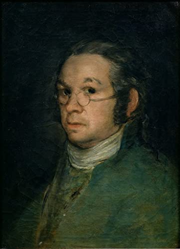 Cuadro Goya Autorretrato con gafas lienzo para tapar huecos en paredes del hogar 60x90