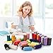 Eoehro 72pcs Sewing Thread Kit, 36 Colors, 400 Yards per Spool Polyester Thread, Prewound Bobbins, Sewing Machine Threads