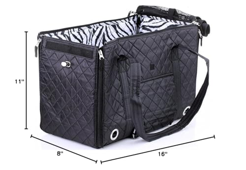 Sherpa Park Tote Pet Carrier, Medium Black