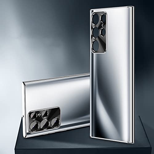 Coque Samsung Galaxy S22 Ultra avec protection objectif en cermet argent
