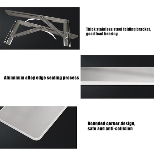 Table pliante en acier inoxydable, le bureau mural pour libérer l'esprit