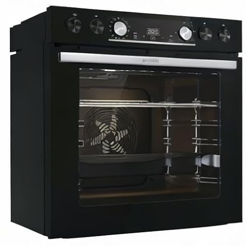 Gorenje Einbauherd-Set Black Set 4 Induktion / 77 Liter / ExtraSteam / GentleClose & Open / AirFry / PizzaMode / PerfectGrill / Teleskopauszüge / Induktions-Kochfeld mit PowerBoost / Schwarz