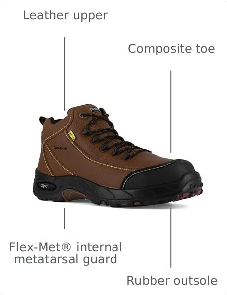 Image of Reebok Men's Rb4555 Tiahawk Safety Composite Toe Waterproof Sport Work Boots