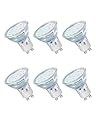 DEWENWILS GU10 Light Bulbs, Dimmable GU10 LED Bulb, 5W Equivalent 50W 2700K Soft Warm Light Bulbs, Replacement for Track Lighting, 120° Flood Beam for Kitchen, Range Hood, Living Room, Bedroom, 6 Pack