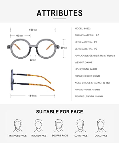 Image of HYLLE Retro Flip-Up Round Goggles Seampunk Sunglasses for Men Women 90s Style