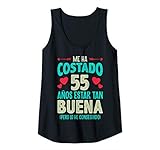 Sin duda, el mejor de los regalos originales, una camiseta de diseño para mujeres que cumplen 55 años este año 2020, nacidas en 1965. Ideal para regalar el día de la madre. Me ha costado 55 años estar tan buena.