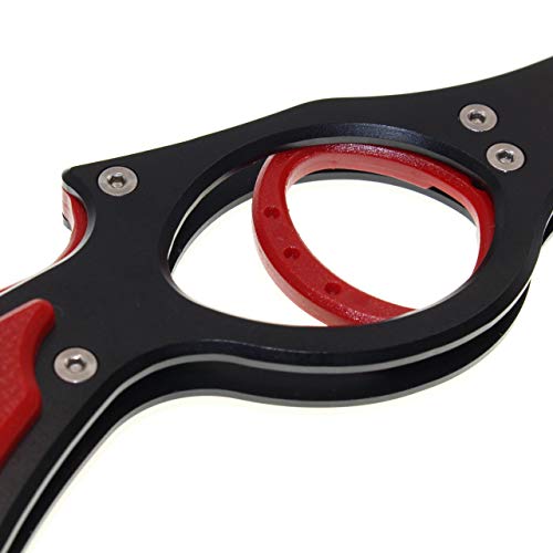 1091(イレグイ) フィッシュグリップ 軽量 アルミ製 魚掴み ロングリーチ ガングリップ (ブラック(樹脂トリガー)) 4枚目