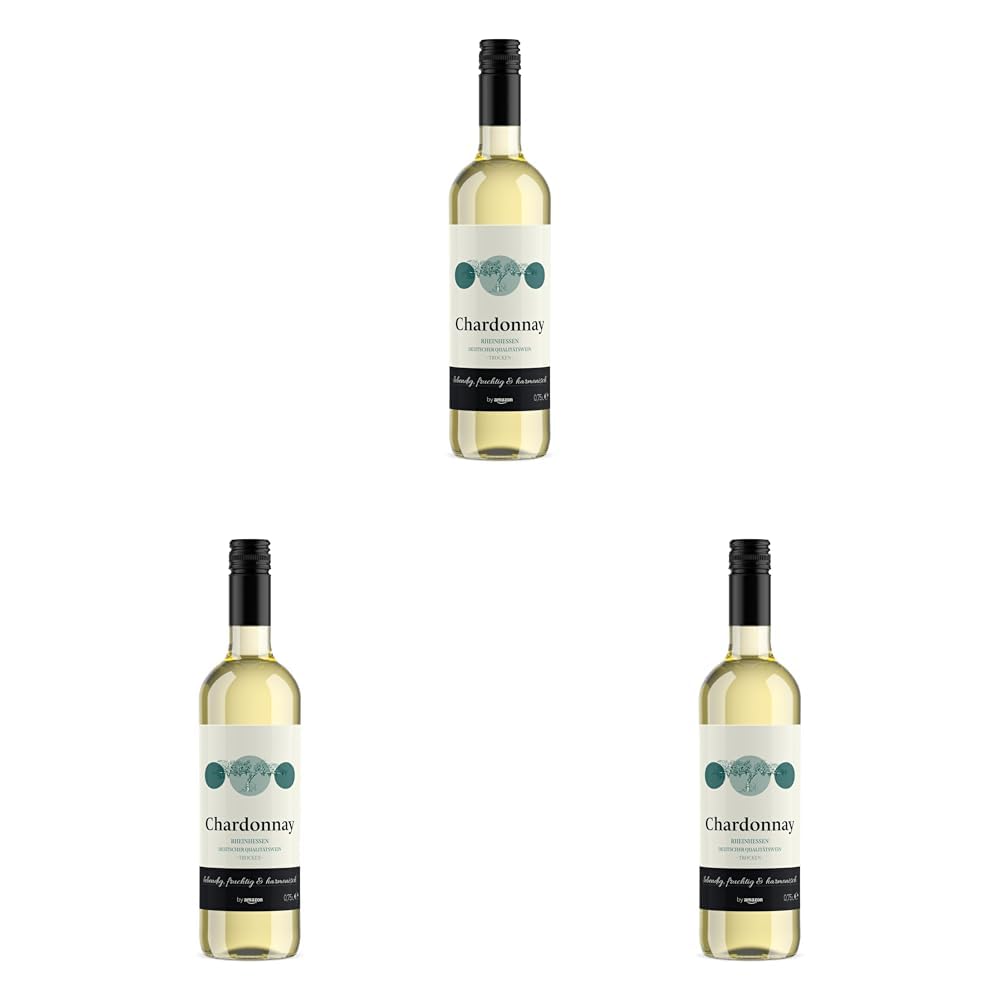 by Amazon Chardonnay Qualitätswein Rheinhessen, 0,75L (Packung mit 3)