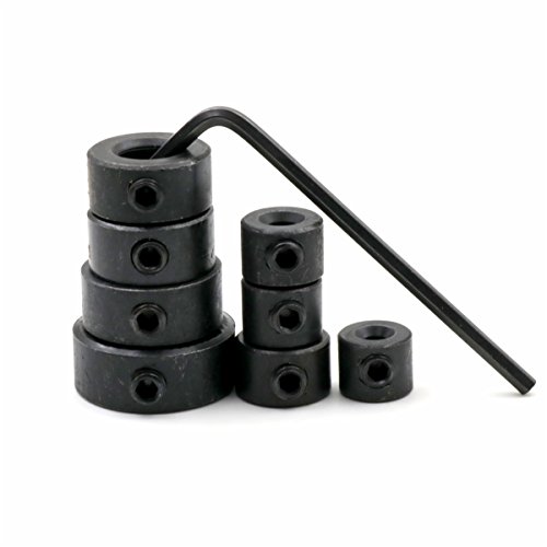 Hakkin Tiefenstopp-Set, 8 Stück 3-16 mm Durchmesser, für Holzbohrer, Tiefenanschlagring, Positionierer, strapazierfähig Cover