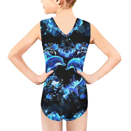 Image of Mumeson Girls One Piece Swimsuits Lightweight V-Neck Swimwear Bathing Suits for Little Girls 3-14 Years