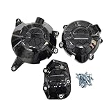 Materiale: plastica ABS composita in fibra di vetro e nylon. Custodia protettiva per copertura motore per motociclette. Per KA&WASAKI Z900 2017-2025 Z900SE 2022-2025. Coperture motore.