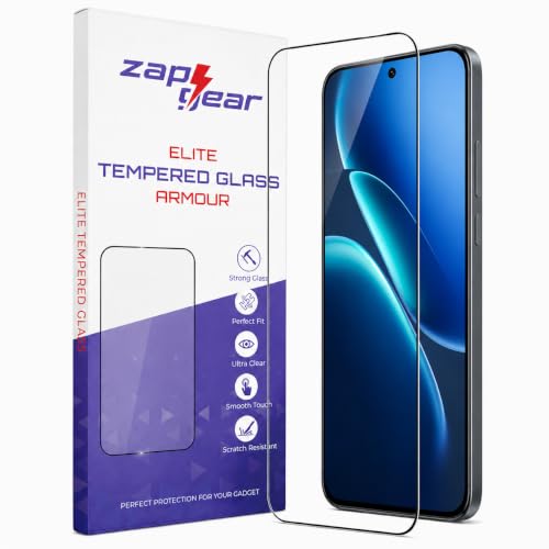Image of Tempered Glass for iQOO Z11 | 9H Military-Grade Hardness | Gaming Optimized True Touch | Edge-to-Edge Case Friendly Fit | HD Clear Bubble-Free Screen Protector