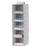 ✔ Multifunktional:Die Aufbewahrungstasche nutzt den vertikalen Stauraum im Schrank voll aus, ist ideal zum Verstauen von Kleidungsstücken, Handtüchern, Handschuhen, Socken usw., keine unübersichtlichen Stapel oder Wäschehaufen mehr im Schrank