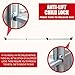 SecurityMan Window Security Bar - Easy Install for Horizontal/Vertical Windows - Adjustable Window Lock Bar (Child Proof/Heavy Duty Iron) - Extendable (14.25