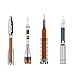 Rocket Model Kit,Space Military Saturn V Moon Mars Explore Rocket Spacecraft Launch Vehicle Carrier Display Model,Science STEM Toys,Gift for Boys (Saturn V Scale Gemini Titan Rocket 203Pcs)
