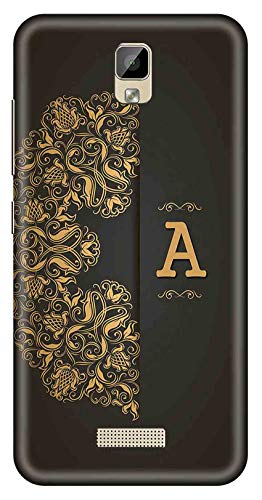 Image of Amazon Brand - Solimo Designer Black Pattern Alphabet-A 3D Printed Hard Back Case Mobile Cover for Gionee P7 Max
