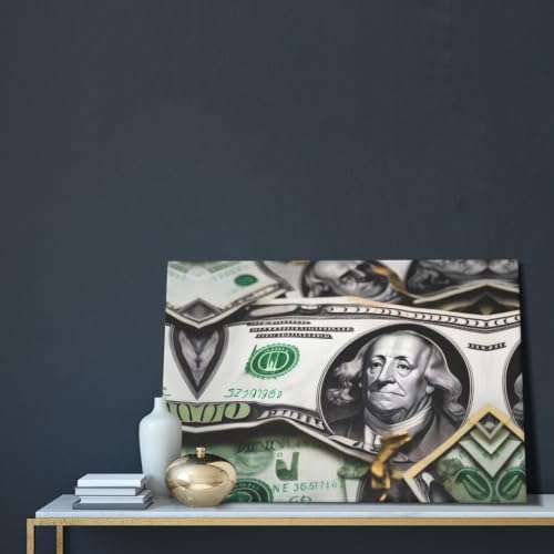 Toile murale moderne billets de banque tableau décoration murale - 7