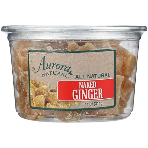 AURORA PRODUCTS Australian Crystallized Ginger Chunks, 11 OZ Cover