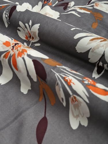 Image of ROSARAHOME 180 TC Microfiber Flat Queen Size Double Bed Bedsheet with 2 Pillow Cover| Bedsheet:240cmx225cm Pillow Covers:45cmx70cm,Floral Multicolor