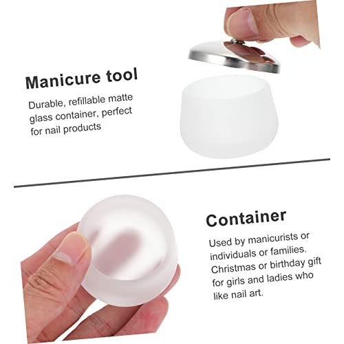 Dappen dish verre mat haut de gamme récipient robuste de manucure