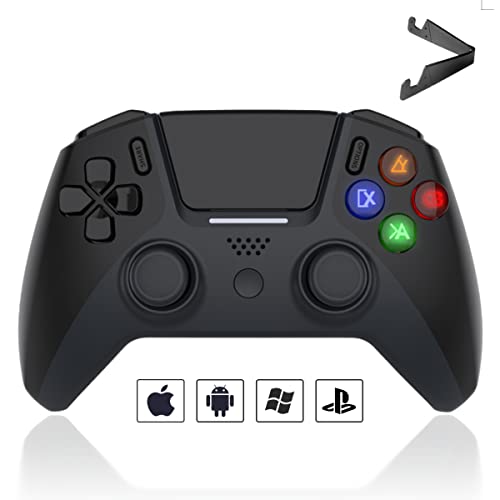 arVin Mobile Gaming Controller for PS4/PS3/PC/iPhone/Android Wireless Gamepad Joystick with Phone Holder for iPhone 15/14/13/12, iPad, iOS, MacBook, Samsung Galaxy, TCL, One Plus, Tablet, COD, Steam