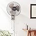 HOLMES Oscillating Wall-Mountable Fan, 16 Inch (HMF1611A-UM),Black