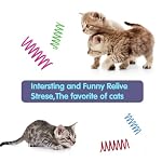 12PCS 12Colors Cat Spring Toys for Indoor Cats, Interactive Coil Springs for Self Play, Durable Heavy Plastic Cat Spiral Spring, Hunting, Biting, Swatting Creative Kitten Toy. - Image 6