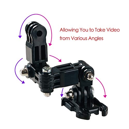 PROVO Kamera Helm Halterung Zubehör Kit, Actionkamera-Zubehör für von Erweiterungszubehör Action Kamera, für Action-Kamera kompatibel mit GoPro 8/7/6/5/4 - Image 6
