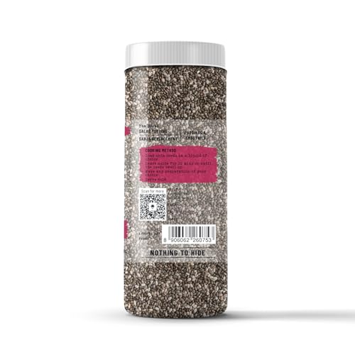 Image of Jiwa Pure Chia Seeds| Raw & Unroasted | Rich in Omega 3, Antioxidants and High Fiber | Seeds For Eating | Superfood | 200 g (Pack of 3)
