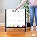 Ilyapa Large Portable Prize Drop Game - 41x27.5 Inch Double Sided Penny Drop Game, Wooden A-Frame Whiteboard Sign, Eraser & Token Storage Tote