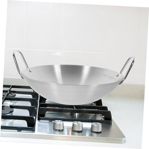 Wok redondo de acero inoxidable VALICLUD con doble asa miniatura 5
