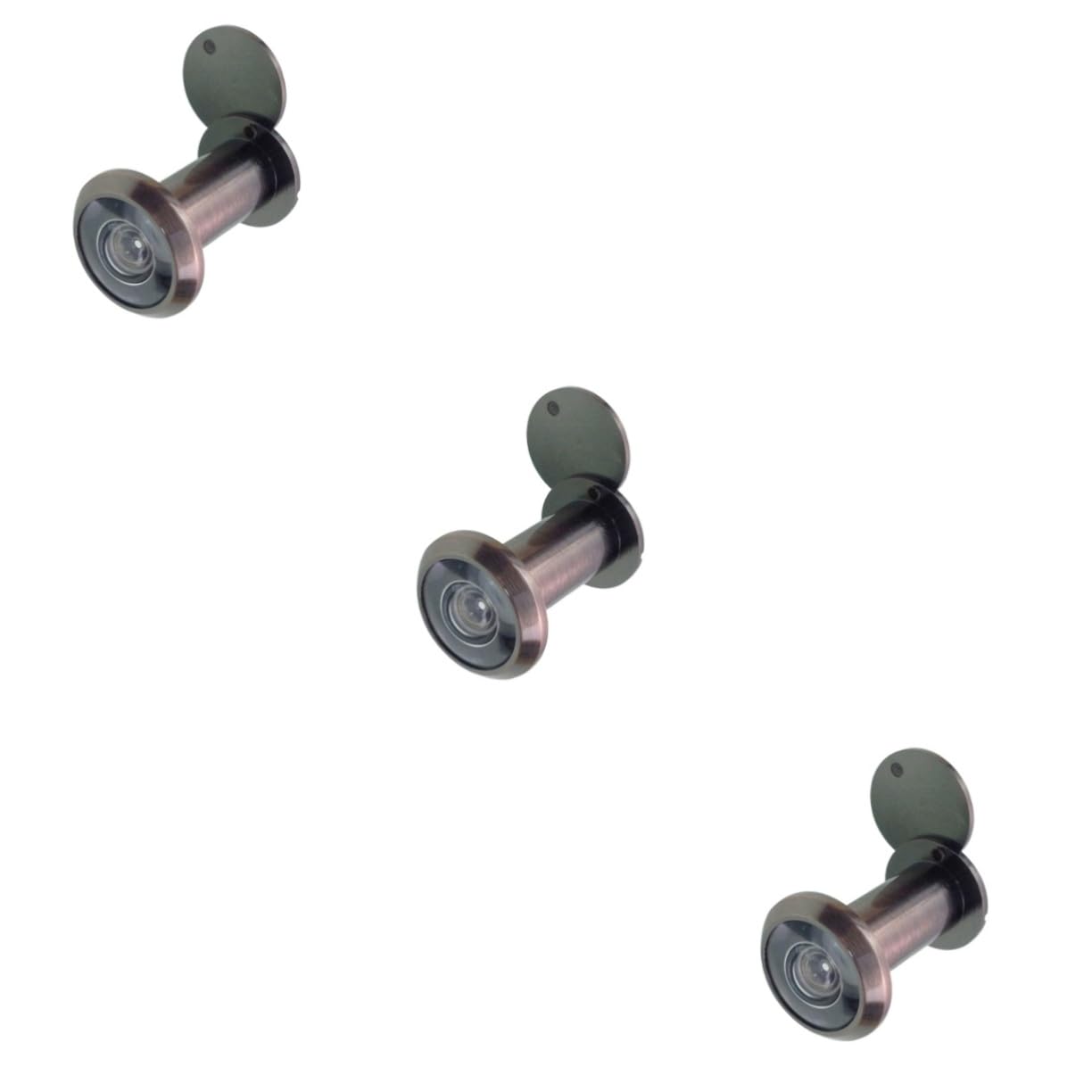 Peephole de porte Mikikit grand angle en bronze pour la sécurité de la maison