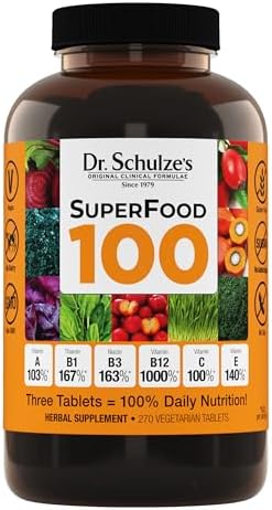 Dr. Schulze's SuperFood 100 - Everyday Superfood Supplement to Su...