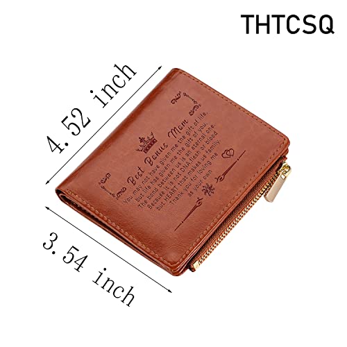 THTCSQ To My Mom Gift Leather Wallet Gifts for Mom on Mothers Day Thanksgiving Engraved Personalized Leather Wallet Christmas Birthday Gift for Mom Inspirational Meaningful Gifts (To My Mom)2