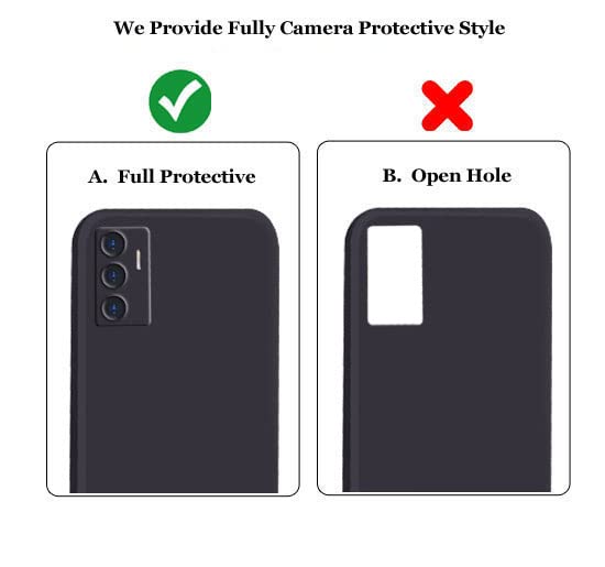 Image of A rtistque Back Cover Case for Vivo V23e 5G / Vivo Y75 4G with Camera Protection | Shockproof TPU | Stylish Protective Design | Slim Fit | Ultra Matte | Vivo V23e 5G / Vivo Y75 4G Back Cover - Black