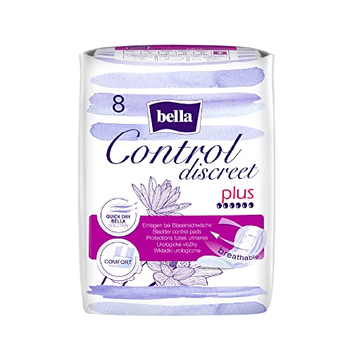 Bella Discreet Plus Bladder Control Pads, 8 Count