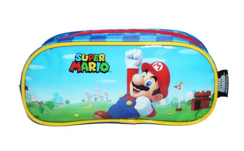 Kit Mochila Mario Infantil Rodinhas Original Gran