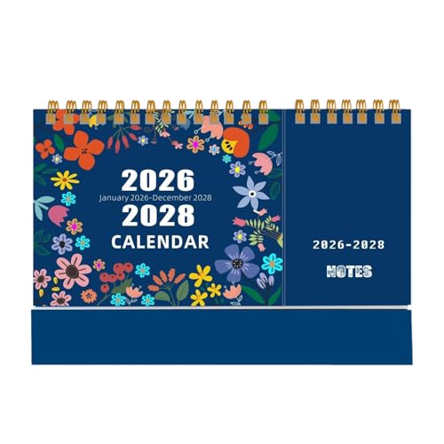 Planificador mensual 2026-2028 semanal de 3 años con diario